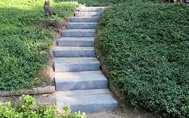 Irondequoit Landscape - Hardscaping, stone steps - Rochester NY