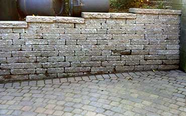 Irondequoit Landscape - Hardscaping, paver stone patio, retaining wall - Rochester NY